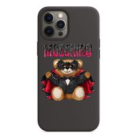 Moschino Bat Teddy Bear iPhone Case Black