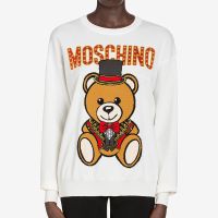 Moschino Circus Teddy Bear Sweater White