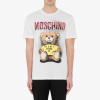 Moschino Contrasting Squiggle Teddy Bear T-Shirt White