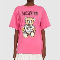 Moschino Drawn Teddy Bear T-Shirt Pink