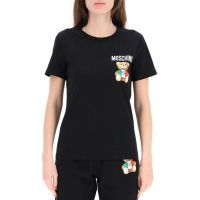 Moschino Little Italian Teddy Bear T-Shirt Black