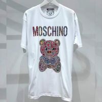 Moschino Jeweled Teddy Bear T-Shirt White