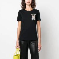 Moschino Little Jeweled Teddy Bear T-Shirt Black