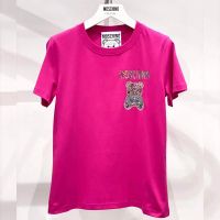 Moschino Little Jeweled Teddy Bear T-Shirt Rose
