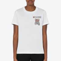 Moschino Little Jeweled Teddy Bear T-Shirt White