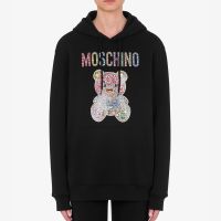 Moschino Jeweled Teddy Bear Sweatshirt Black