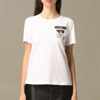 Moschino Little Micro Teddy Bear T-Shirt White