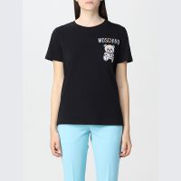 Moschino Little Patchwork Teddy Bear T-Shirt Black