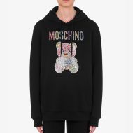 Moschino Jeweled Teddy Bear Sweatshirt Black