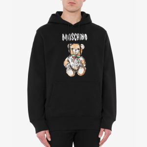 Moschino Drawn Teddy Bear Sweatshirt Black